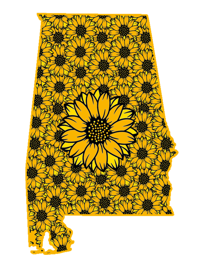 Alabama Al America State Summer Sunflower Flower Floral Art Gift Premium Hoodie