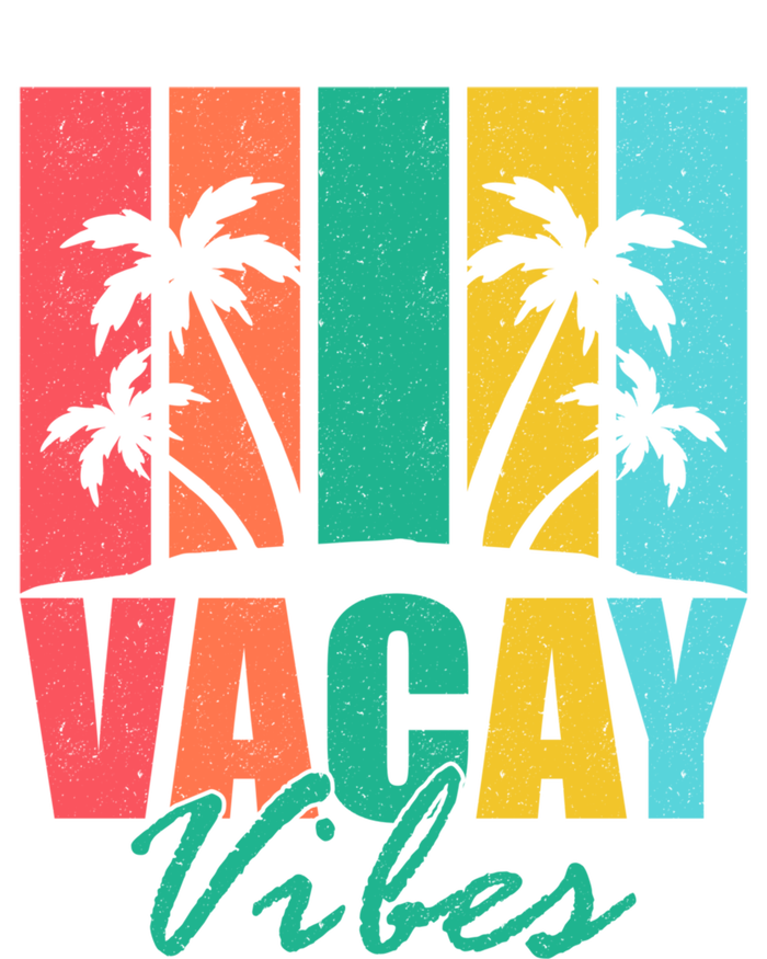 Vacay Vibes Retro Beach Vacation Summer Quote Gift T-Shirt