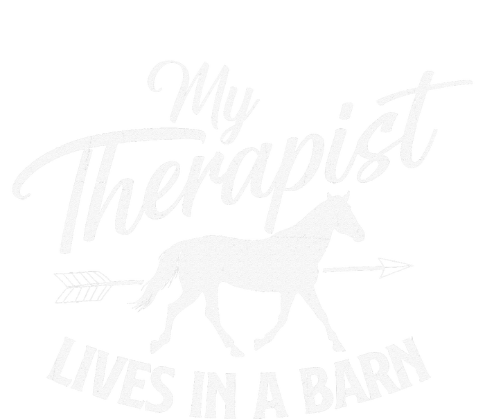 My Therapist Lives In A Barn Horse Lover Horseback Riding Kids T-Shirt