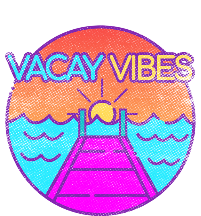 Vintage Vacay Summer Vacation Vibes Tee Beach Palms Cruise Great Gift T-Shirt