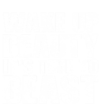 Wake Up Beauty It's Time To Beast Gym Workout Make Up Artist Gift Full-Length Apron With Pockets