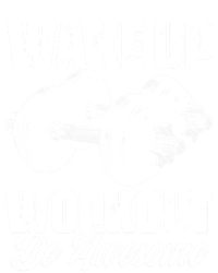 Wake Up Workout Be Awesome Exercise Fitness Workout Gift Short Acrylic Beanie