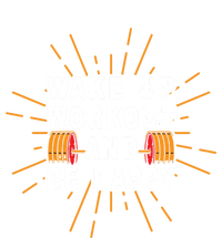 Wake Up Workout Be Happy Funny Gym Workout Gift Pom Pom 12in Knit Beanie