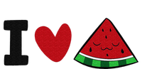 I Love Watermelon Summer Fruit Watermelon Tall T-Shirt