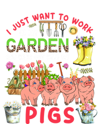 Work In My Garden And Hang Out With Pigs Three Pigs Floral Gift T-Shirt