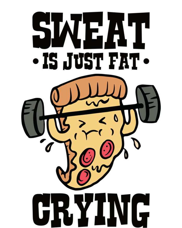 Workout Pizza Sweat Is Just Fat Crying Gift Bumper Sticker