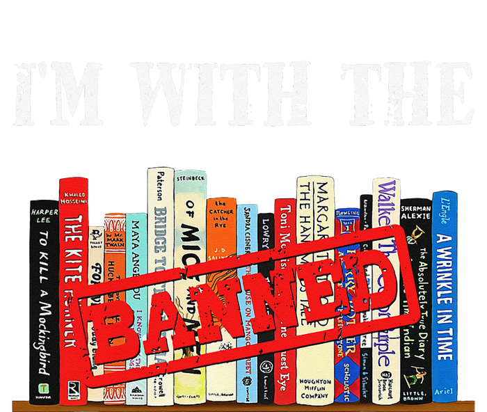 I'm With The Banned Funny Book Readers I Read Banned Books Kids T-Shirt