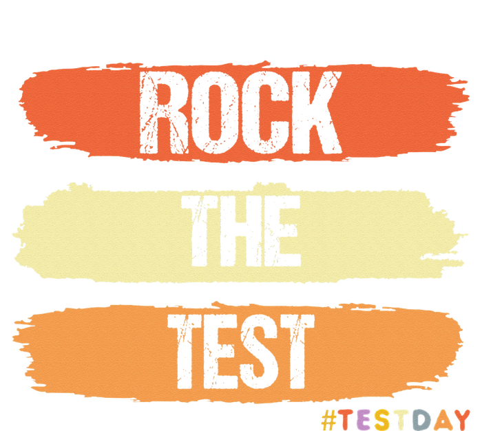 Rock The Test Testing Day Retro Motivational Teacher Student Kids Sweatshirt