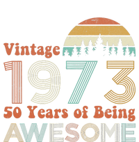 Vintage 1973 50 Years Of Being Awesome 50th Birthday T-Shirt