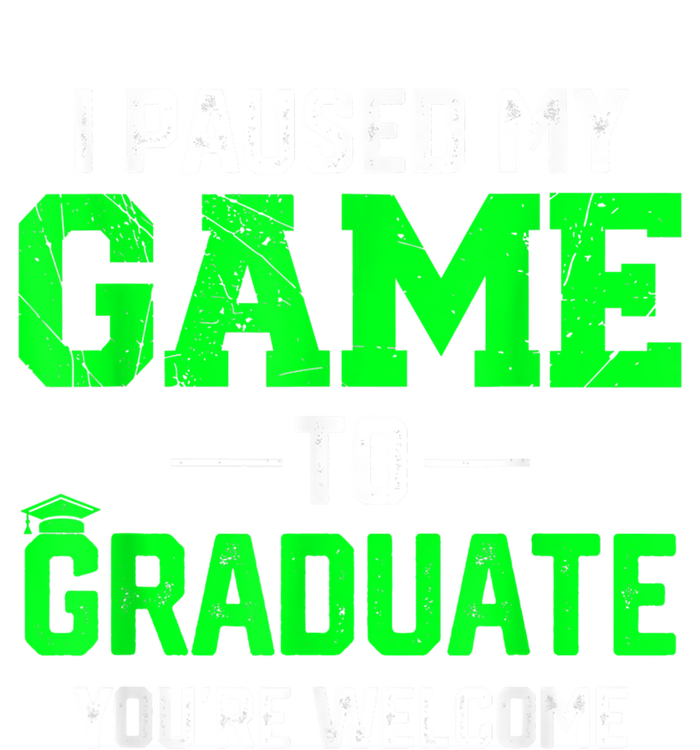 Funny Gamer Graduate Graduation I Paused My Game To Graduate Video Gamer Women's Pullover Hoodie