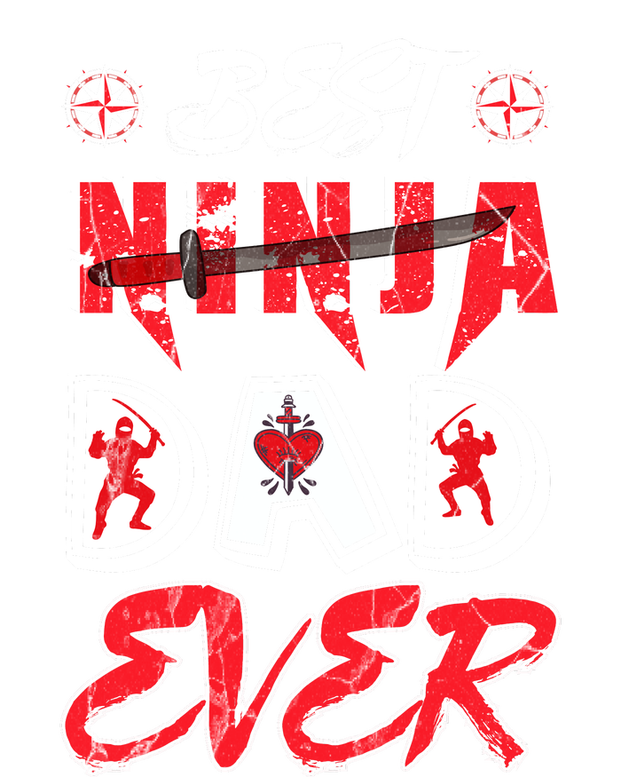 Best Ninja Dad Ever Funny Dad T High Crown Mesh Back Trucker Hat