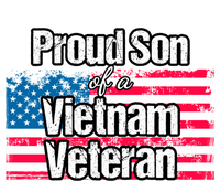 Proud Vietnam Veteran Son Cute Gift Vintage American Flag Meaningful Gift Valucap Bio-Washed Visor