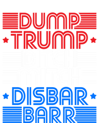 Retro Graphic Dump Trump Ditch Mitch Disbar Barr Funny Tee Gift Toddler Hoodie