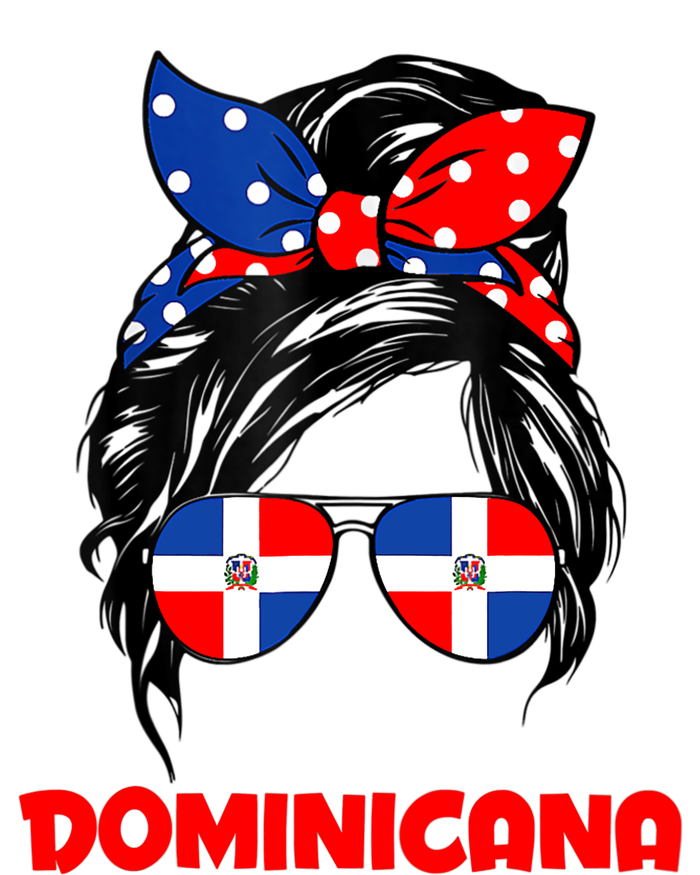 Messy Bun Hair Dominicana Dominican Girl Dominicana Republic USA-Made Doggie Bandana