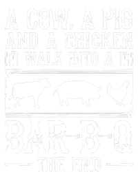 A Cow A Pig And A Chicken Walk Into A Bar B Q The End BBQ A Bar B Q The End BBQ Toddler Long Sleeve Shirt