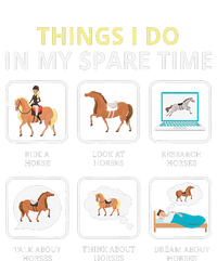 Things I Do In My Spare Time Horse For Wo Ladies Women's T-Shirt