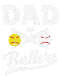 Dad of Ballers Dad of Baseball And Softball Player For Dad Zip Tote Bag