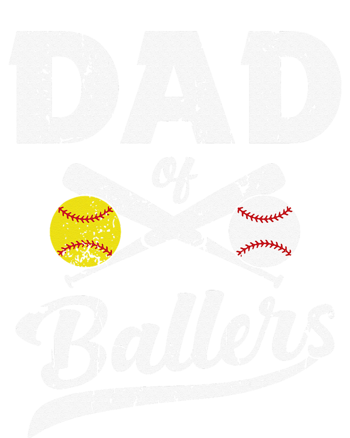 Dad of Ballers Dad of Baseball And Softball Player For Dad Zip Tote Bag