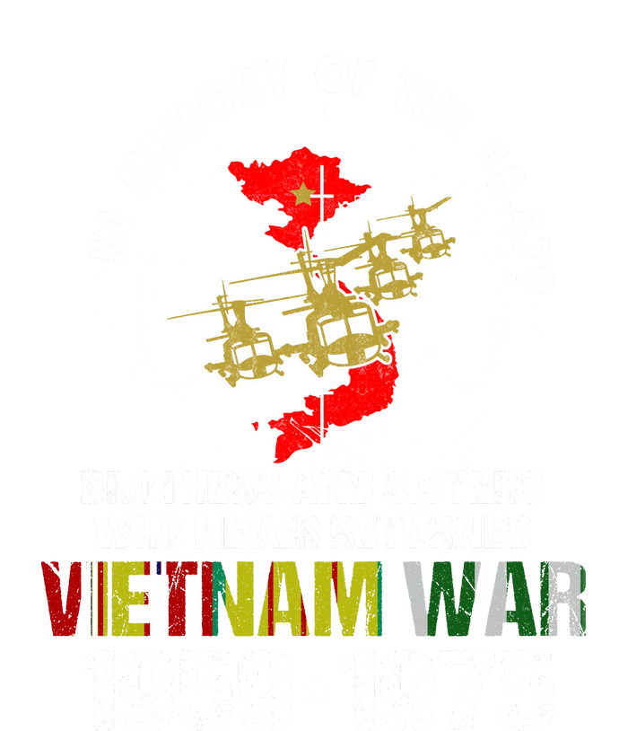 Vietnam Veteran Gift Memory Brothers And Sisters Never Returned Pom Pom 12in Knit Beanie