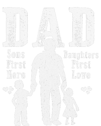 Dad A Sons First Hero A Daughters First Love Daddy Papa Pops Cooling Performance Crew T-Shirt