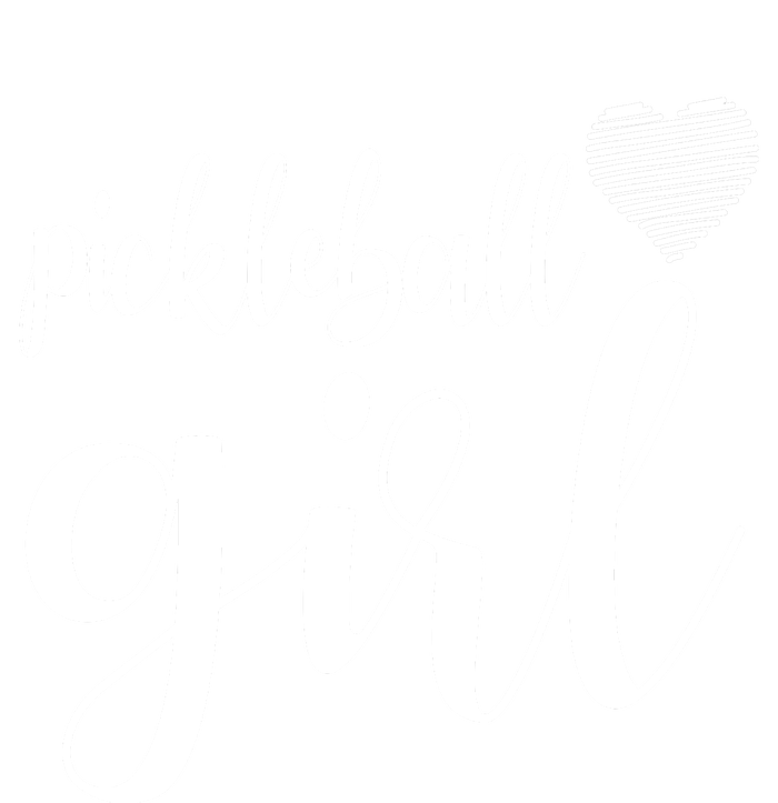 Pickleball Heart Girl Women's Long Sleeve Flannel Pajama Set 