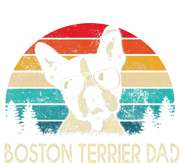 Vintage Boston Terrier Dad Dog Dad Father's Day T-Shirt