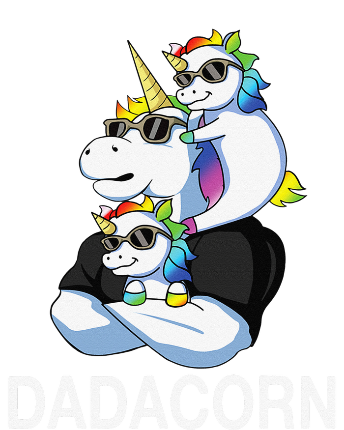 dadacorn unicorn dad far of 2 fars day Tall T-Shirt