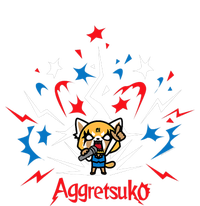 Aggretsuko Fire Works 4th Of July Women's Fleece Hoodie