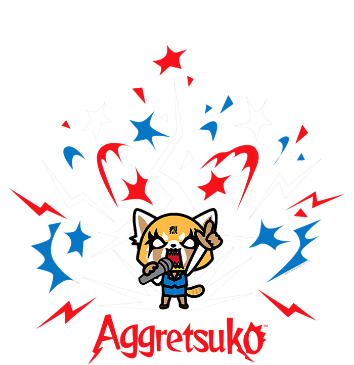 Aggretsuko Fire Works 4th Of July Women's Fleece Hoodie