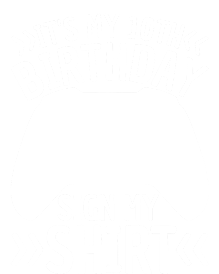 It's My 10th Birthday Sign My 10 Years Old Boy Gamer T-Shirt