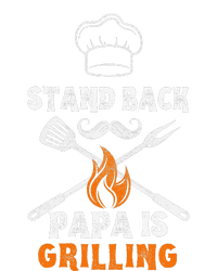 Stand Back Papa Is Grilling Funny Grill BBQ Dad Short Acrylic Beanie