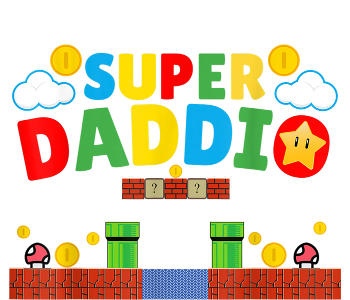 Super Dad Father's Day Gamer Daddy Super Daddio Kids Long Sleeve Shirt