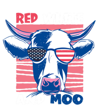 4th Of July Cow Red White And Moo Flag Patriotic Usa Gift T-Shirt