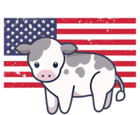 Cow 4th Of July Patriotic Usa American Flag Kawaii Lover Gift Tall T-Shirt