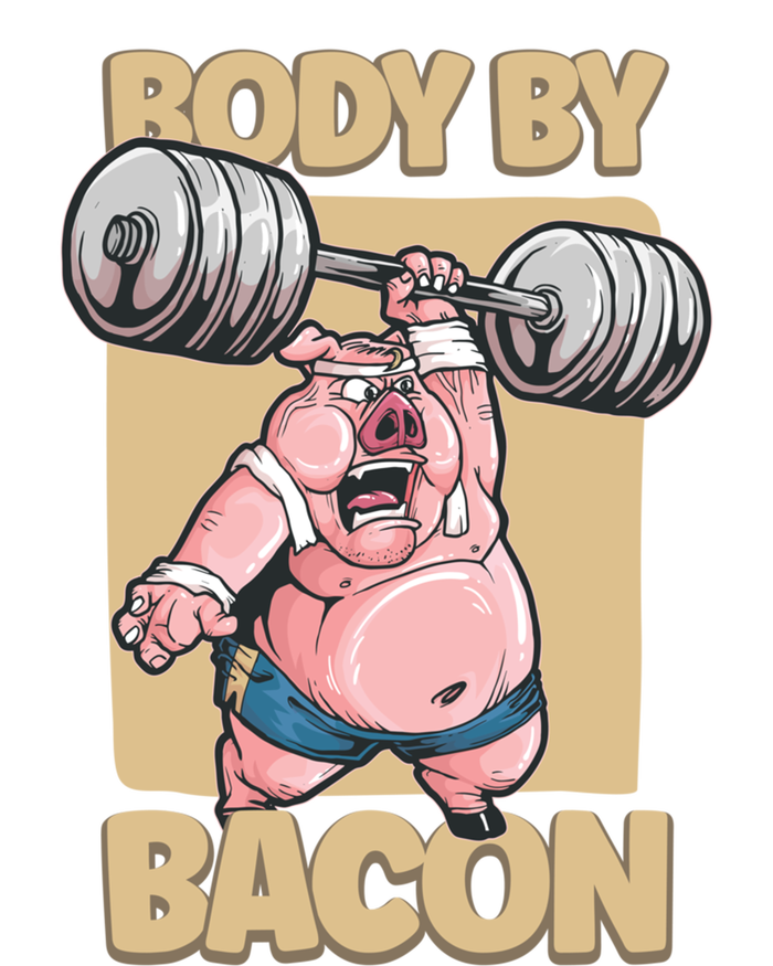 Body By Bacon Keto Diet Pork Workout Pig Exercise Gift Mousepad