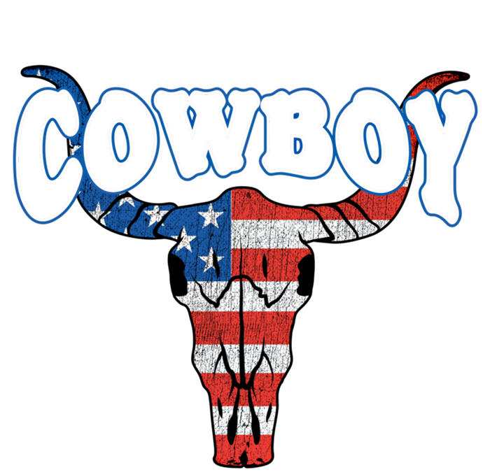 American Flag Cow Skull 4th Of July Rodeo Western Cow Great Gift Infant Baby Jersey Bodysuit