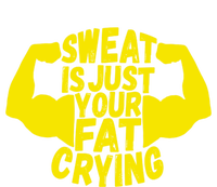 Sweat Is Just Your Fat Crying Funny Workout Gym Fitness Gift Ladies Essential Flowy Tank