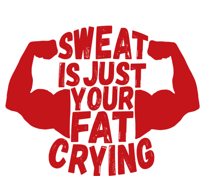 Sweat Is Just Your Fat Crying Funny Workout Gym Fitness Gift Full-Length Apron With Pockets