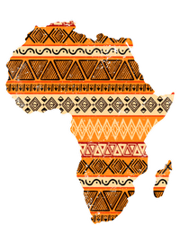 Africa Map Kente Cloth Black History Month Afro Africa Pride Gift T-Shirt