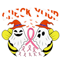 Check Your Boo Bees Breast Cancer Ghost Halloween Funny Gift Long Sleeve Shirt