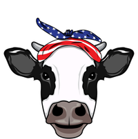 Amoorica Cute Cow American Flag Bandana Patriotic Cow Gift T-Shirt