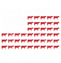 Easily Distracted By Cows Gift Funny Cow American Flag Cool Gift 16 in Basic Backpack