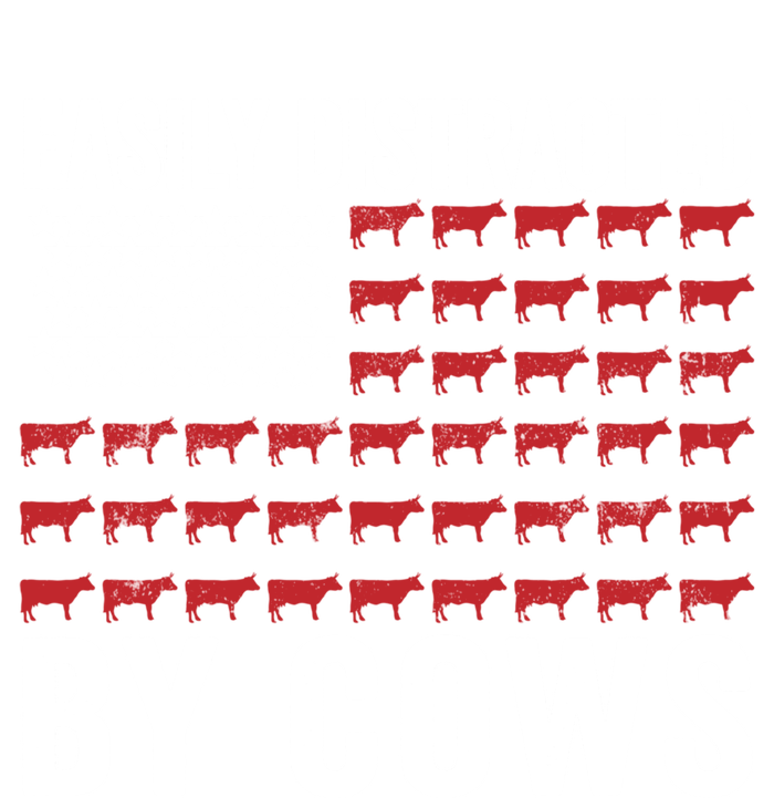 Easily Distracted By Cows Gift Funny Cow American Flag Cool Gift 16 in Basic Backpack