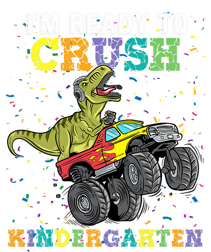 I'm Ready To Crush Kindergarten Monster Truck Dinosaur Women's Fleece Hoodie