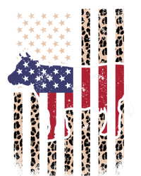 Cow American Flag Usa Leopard Print Cattle Cow 4th Of July Meaningful Gift Tie-Dye T-Shirt