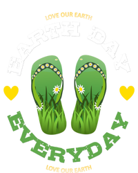 Earth Day Everyday Love Our Earth Green Flip Flop Gift V-Neck T-Shirt