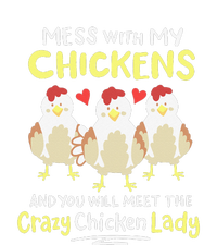 Backyard Crazy Chicken Lady Womens Farmer T-Shirt