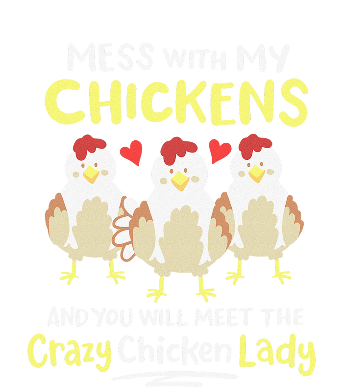 Backyard Crazy Chicken Lady Womens Farmer T-Shirt