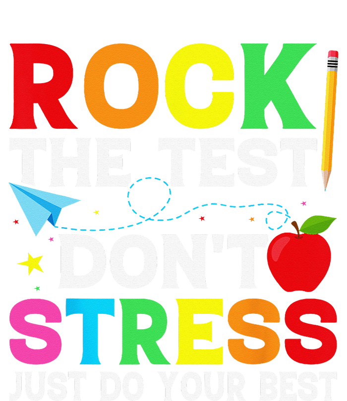 Rock The Test Testing Day Retro Motivational Teacher Student Kids Hoodie