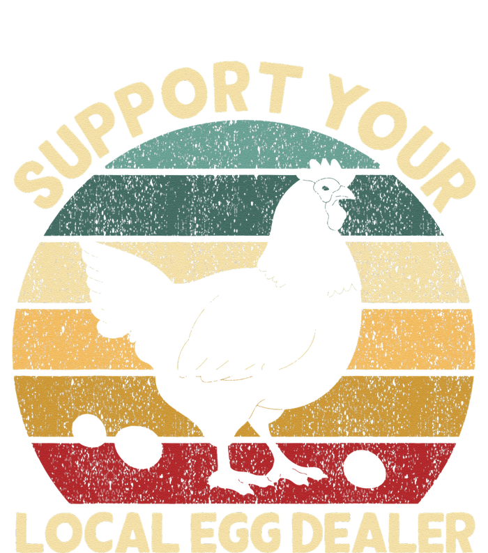 Support Your Local Egg Dealer Farmer Chicken Egg Lover Performance Fleece Hoodie